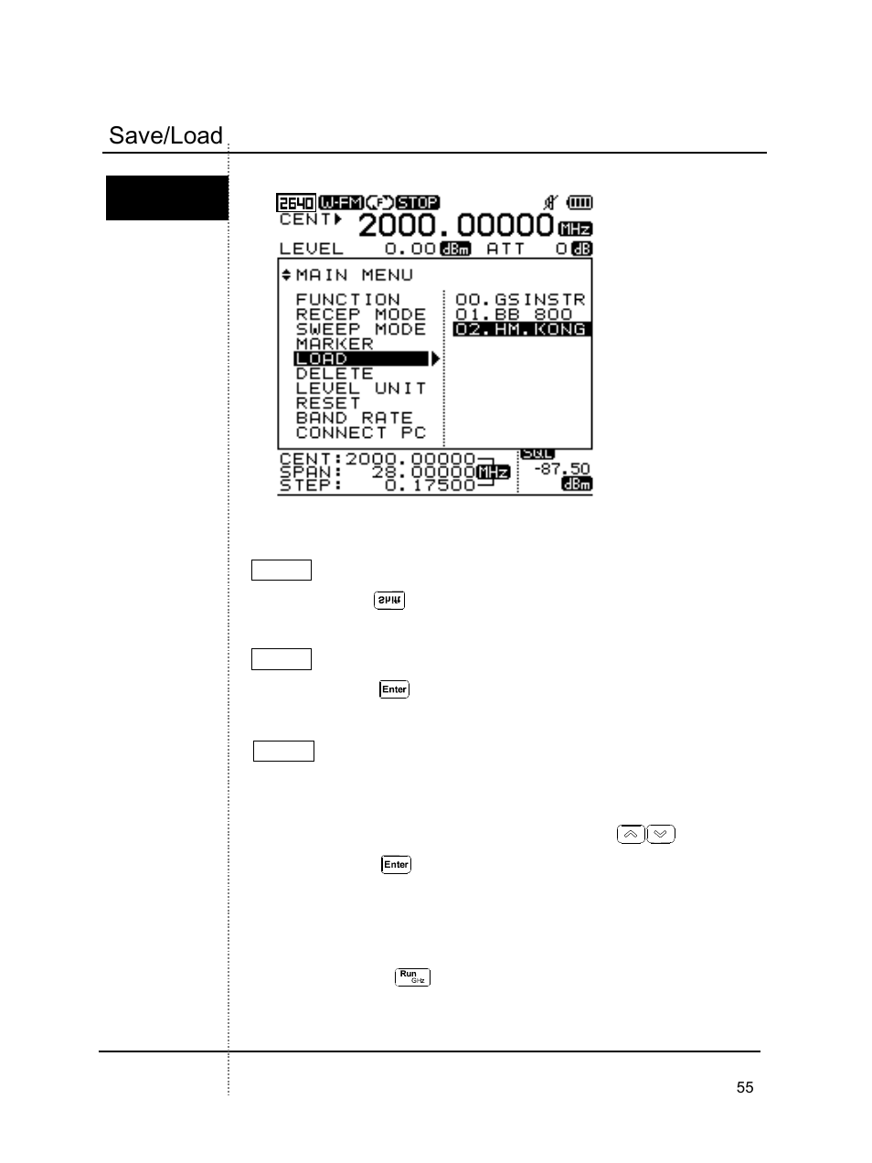 Save/load | B&K Precision 2640 - Manual User Manual | Page 55 / 84