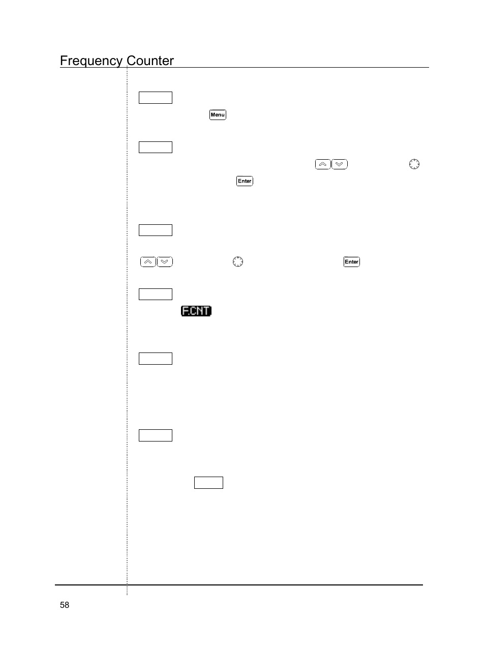Frequency counter | B&K Precision 2640 - Manual User Manual | Page 58 / 84