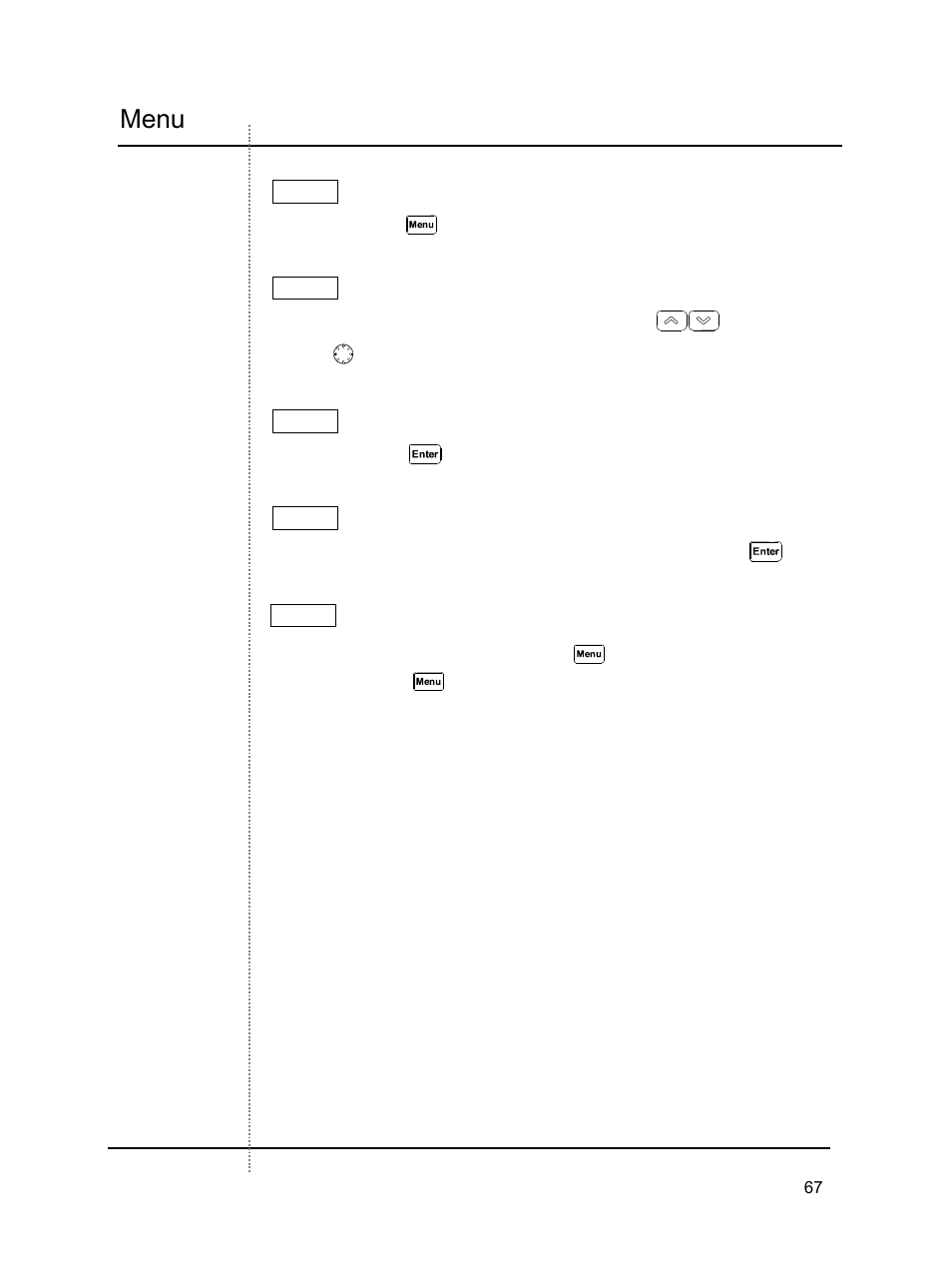 Menu | B&K Precision 2640 - Manual User Manual | Page 67 / 84