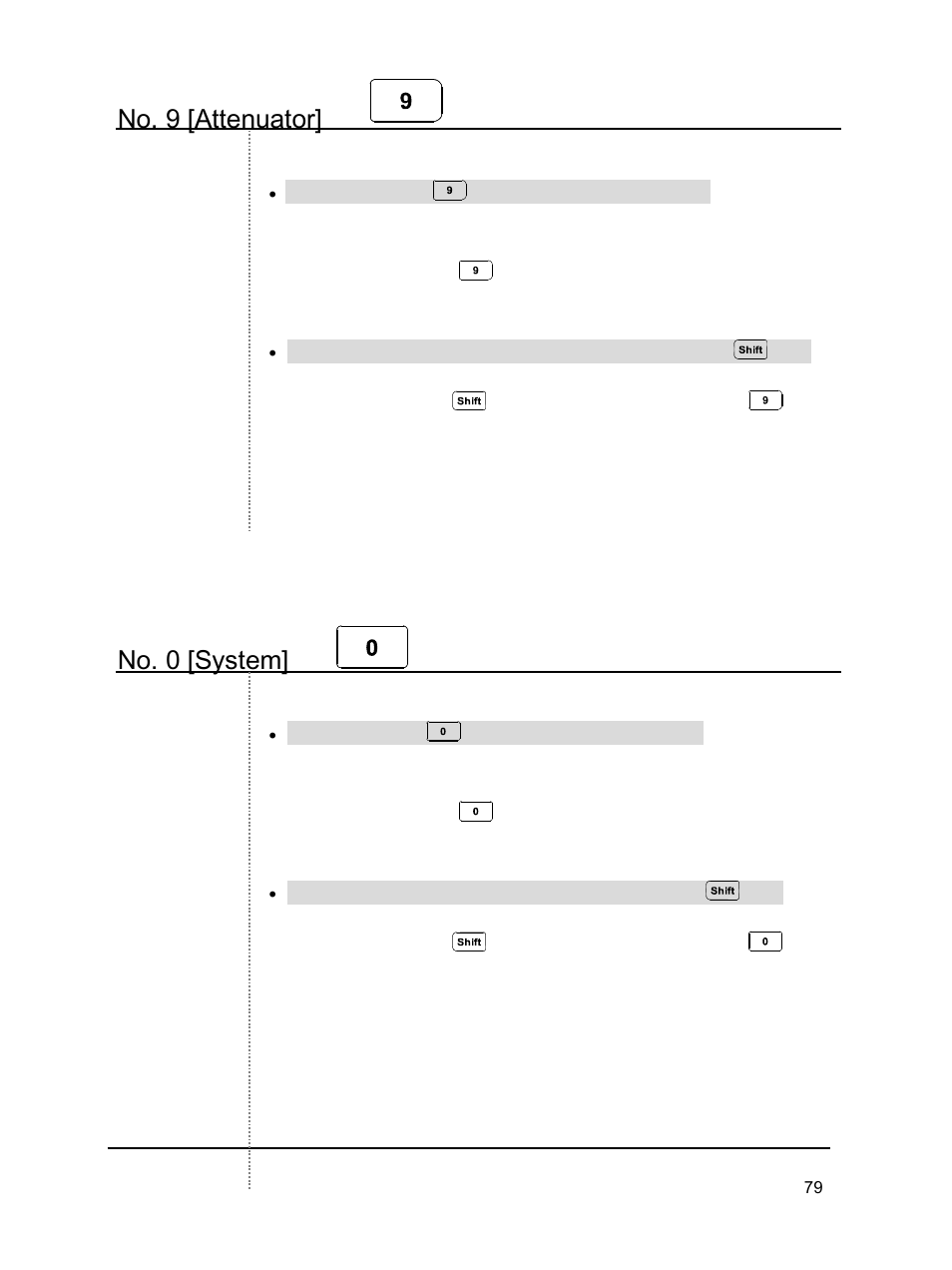 No. 9 [attenuator, No. 0 [system | B&K Precision 2640 - Manual User Manual | Page 79 / 84