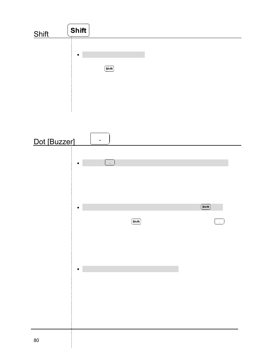 Shift, Dot [buzzer | B&K Precision 2640 - Manual User Manual | Page 80 / 84