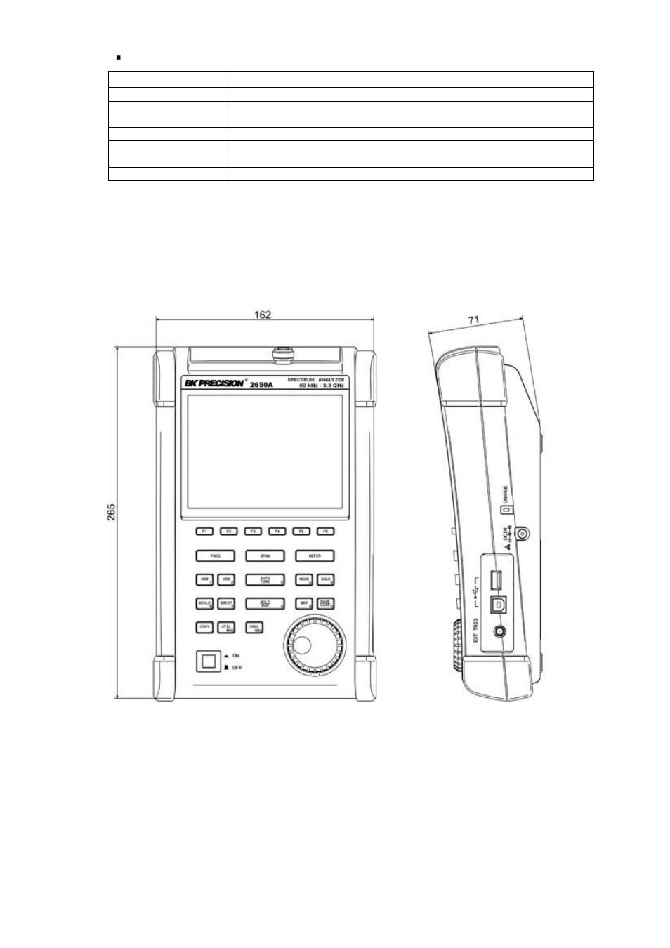 2 external view, Xternal view | B&K Precision 2658A - Manual User Manual | Page 13 / 89