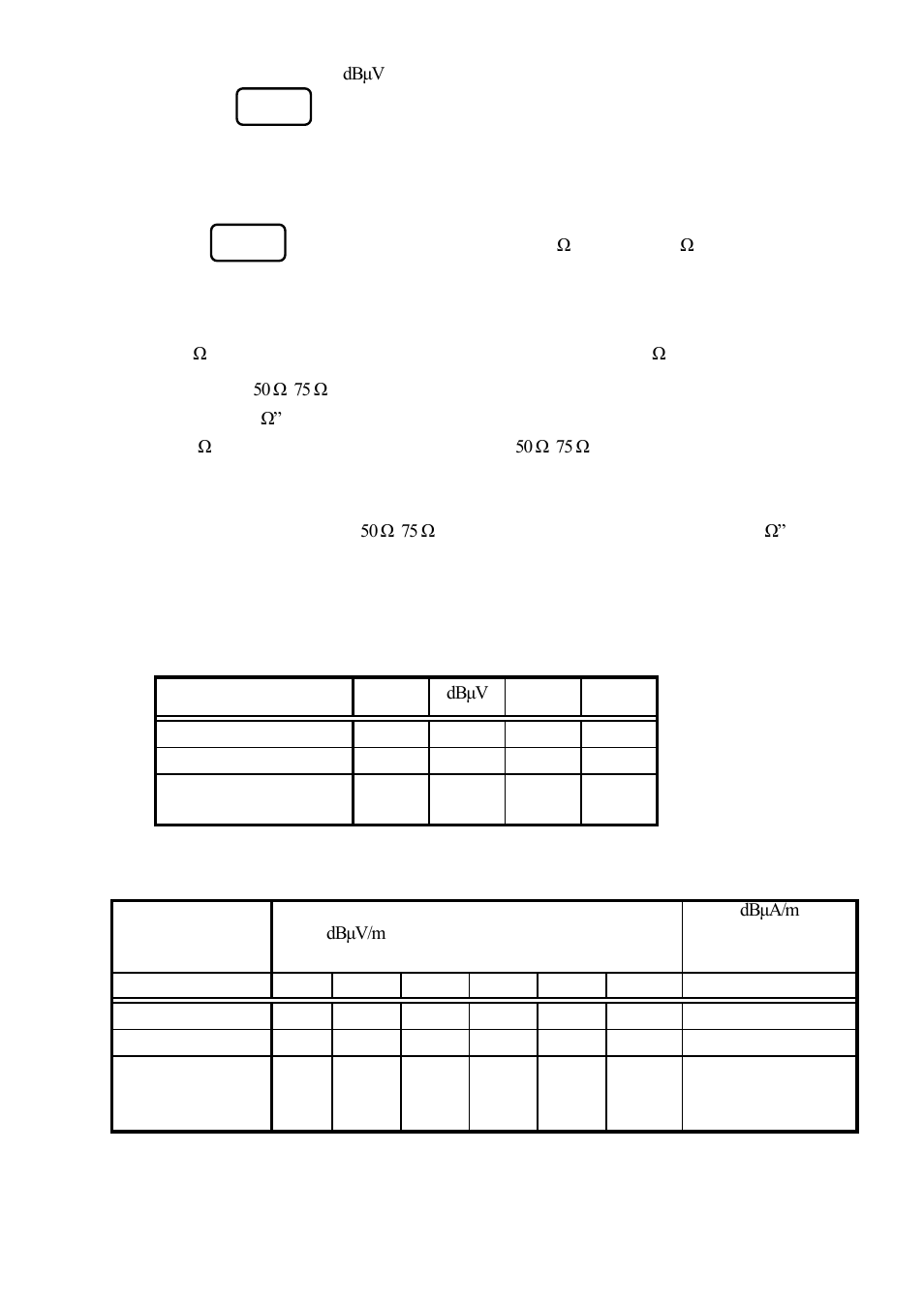 6 setting of input impedance, 7 reference level setting range for each unit, Etting of | Nput, Mpedance, Eference, Evel, Etting, Ange for | B&K Precision 2658A - Manual User Manual | Page 32 / 89