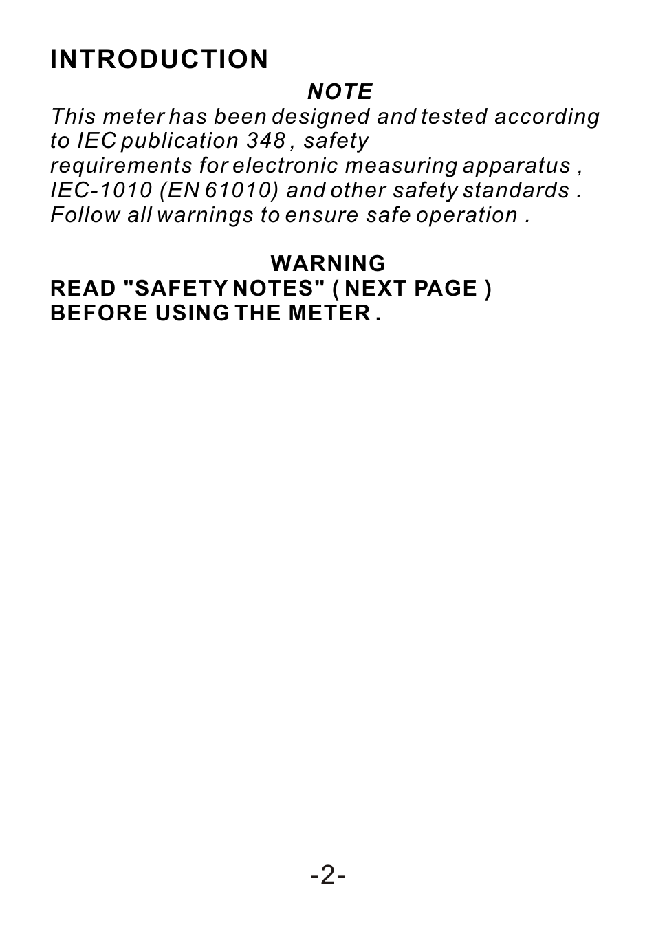 Introduction | B&K Precision 308A - Manual User Manual | Page 4 / 15