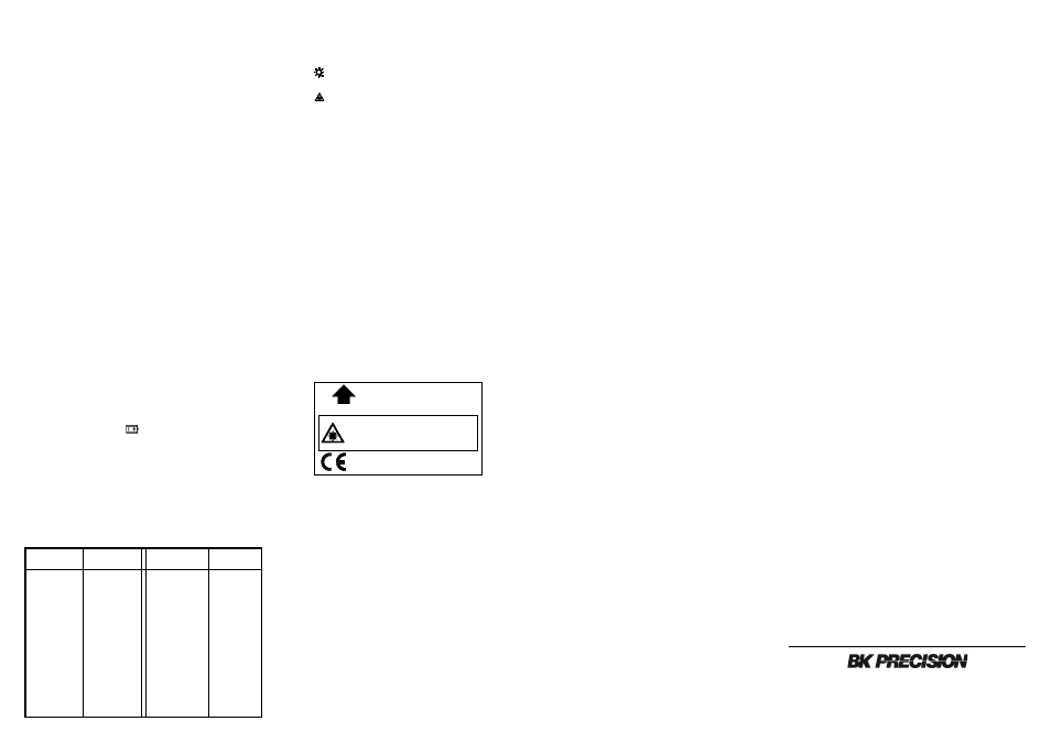 Operation, Measurement considerations, Maintenance | Customer support, Limited one year warranty | B&K Precision 635 - Manual User Manual | Page 2 / 2
