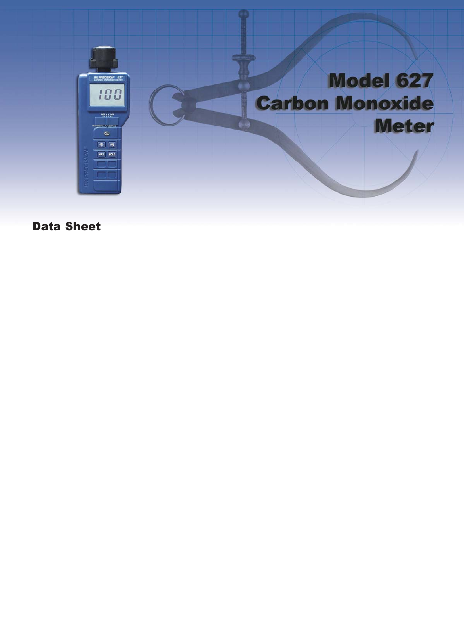 B&K Precision 627 - Datasheet User Manual | 1 page