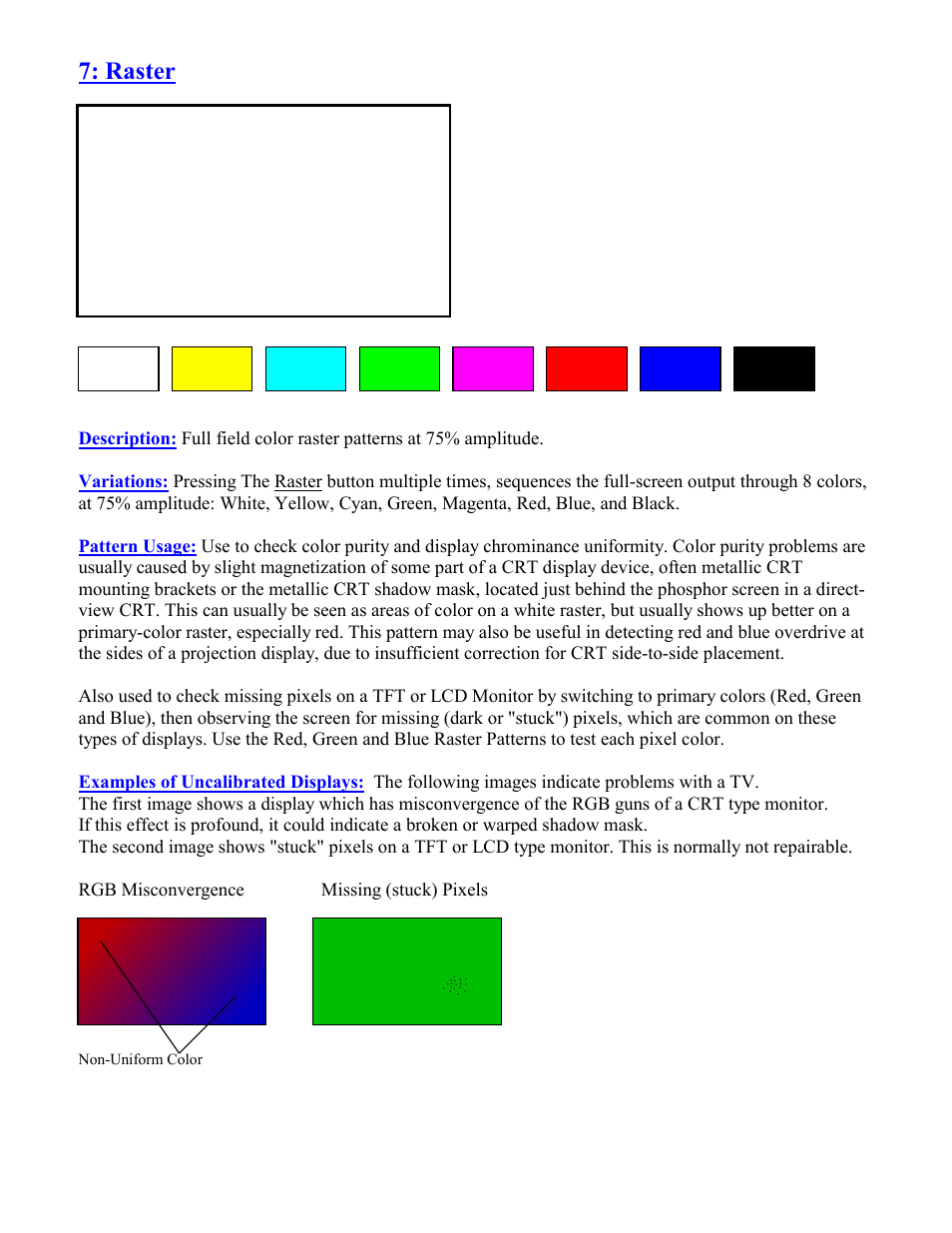 Raster | B&K Precision 1253 - Manual User Manual | Page 15 / 37