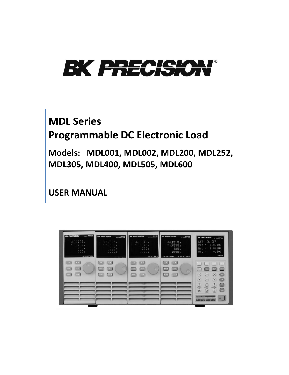 B&K Precision MDL Series - Manual User Manual | 80 pages