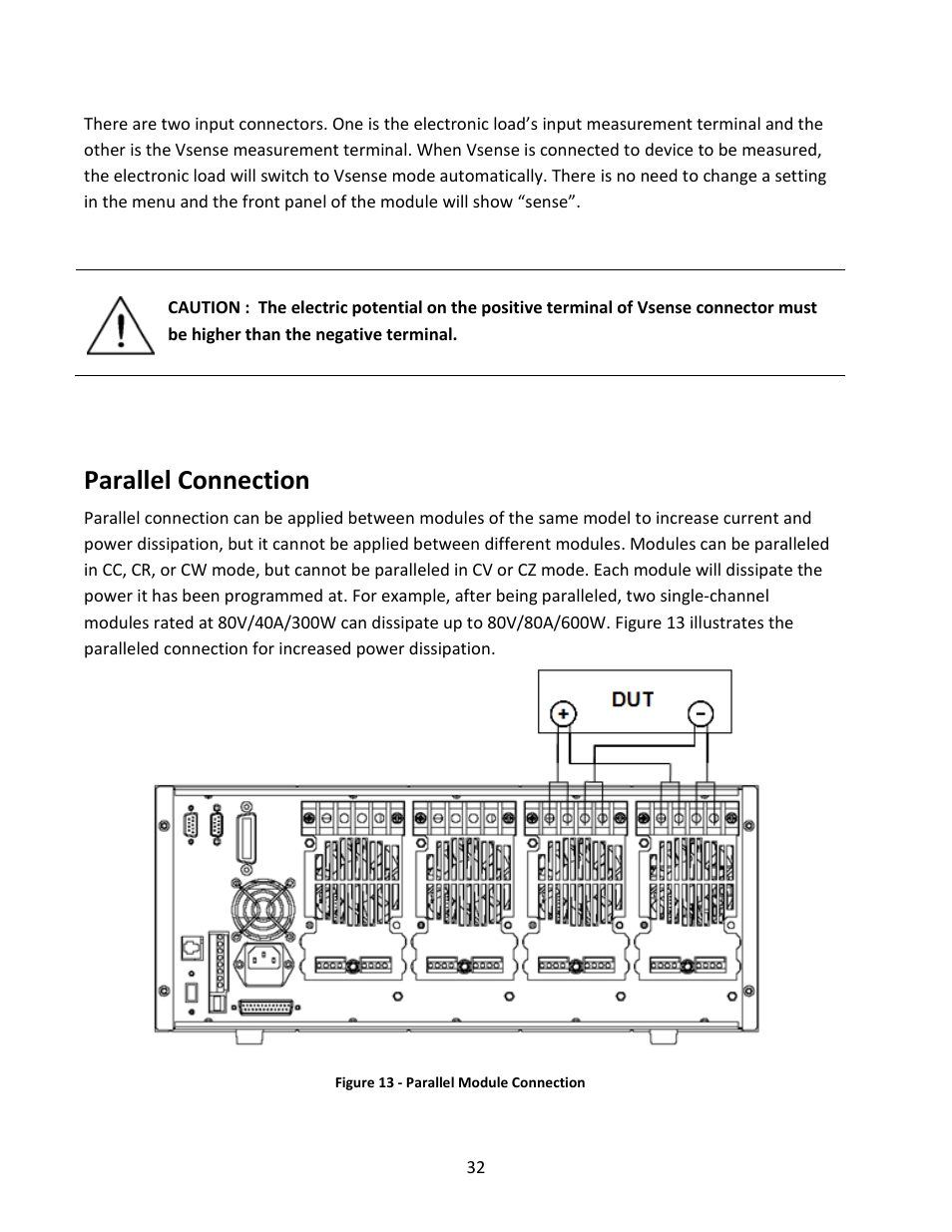 Parallel connection | B&K Precision MDL Series - Manual User Manual | Page 32 / 80