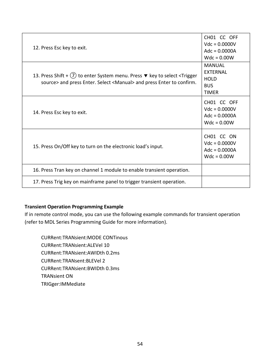 B&K Precision MDL Series - Manual User Manual | Page 54 / 80