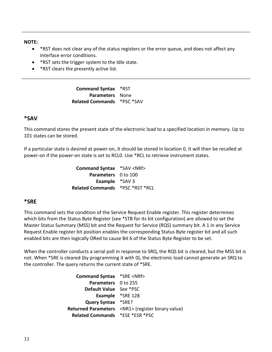 B&K Precision MDL Series - Programming Manual User Manual | Page 33 / 97