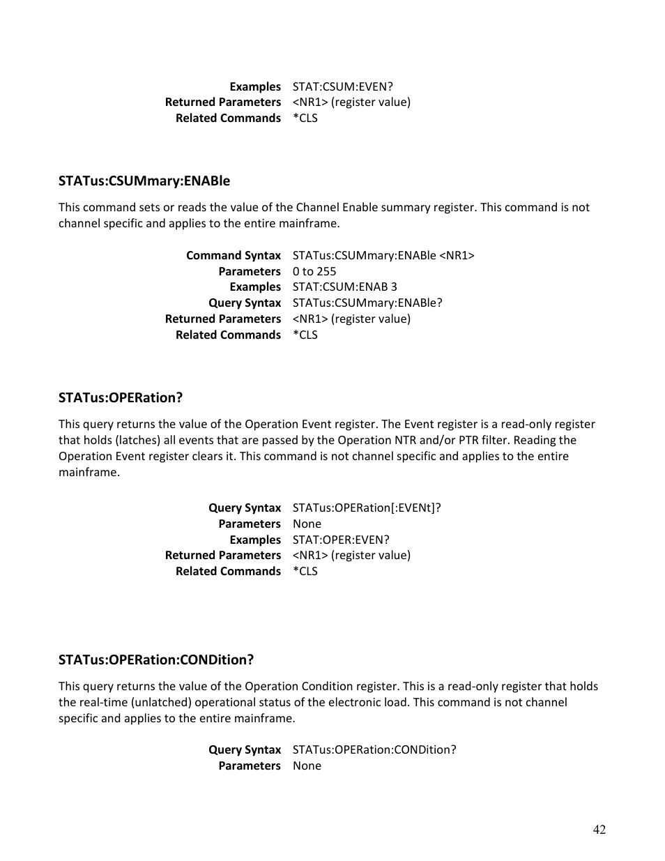 B&K Precision MDL Series - Programming Manual User Manual | Page 42 / 97