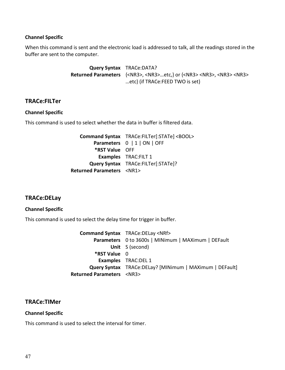 B&K Precision MDL Series - Programming Manual User Manual | Page 47 / 97