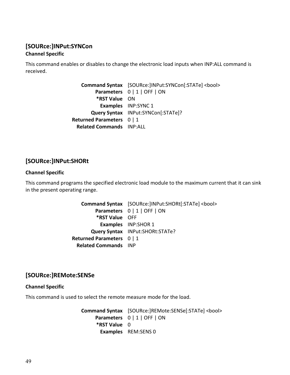 B&K Precision MDL Series - Programming Manual User Manual | Page 49 / 97