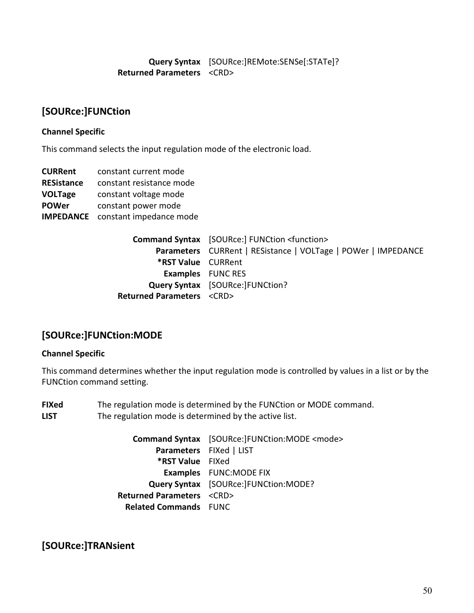 B&K Precision MDL Series - Programming Manual User Manual | Page 50 / 97