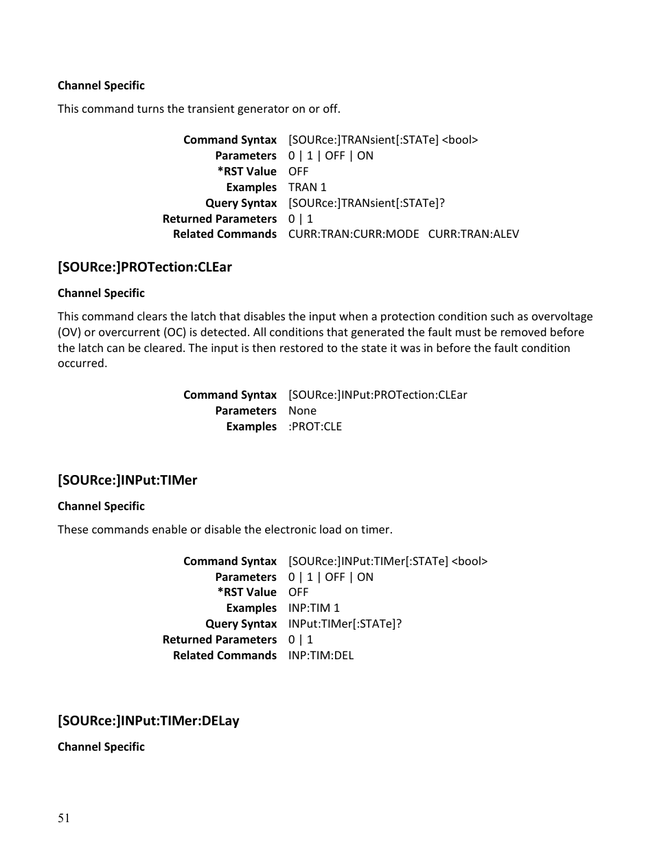 B&K Precision MDL Series - Programming Manual User Manual | Page 51 / 97