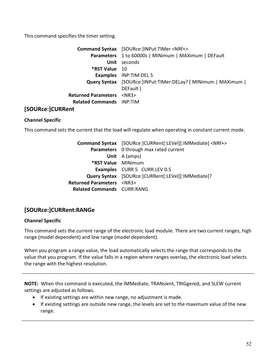 B&K Precision MDL Series - Programming Manual User Manual | Page 52 / 97