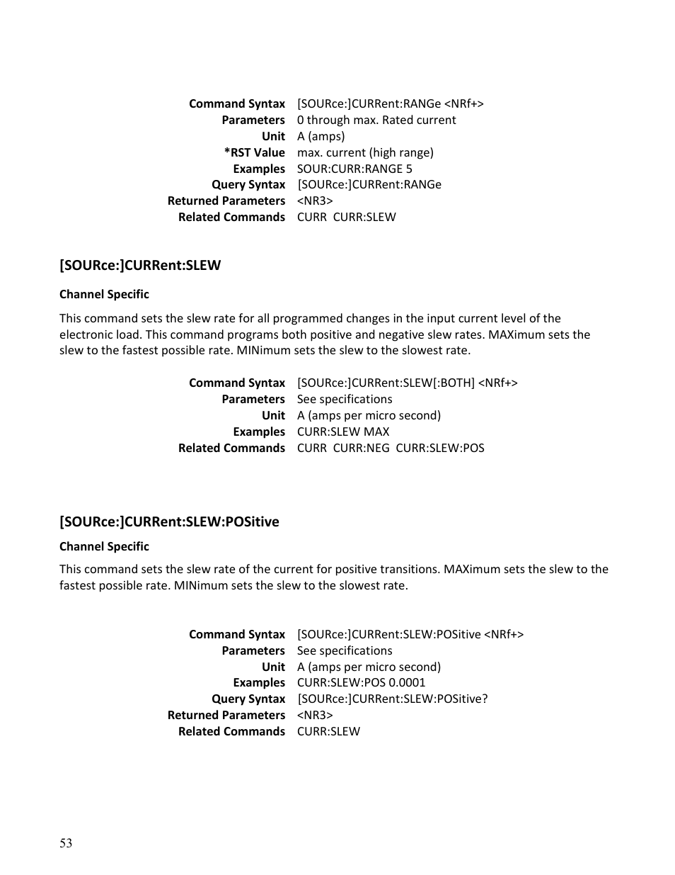 B&K Precision MDL Series - Programming Manual User Manual | Page 53 / 97