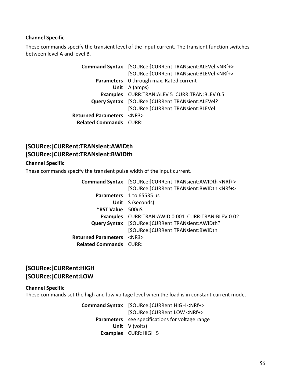 B&K Precision MDL Series - Programming Manual User Manual | Page 56 / 97