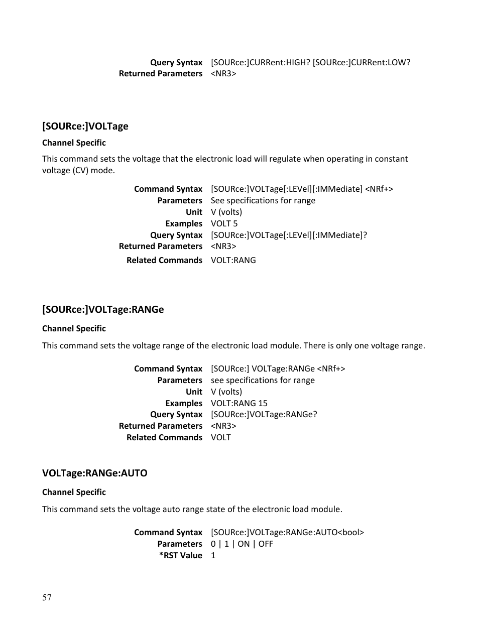 B&K Precision MDL Series - Programming Manual User Manual | Page 57 / 97