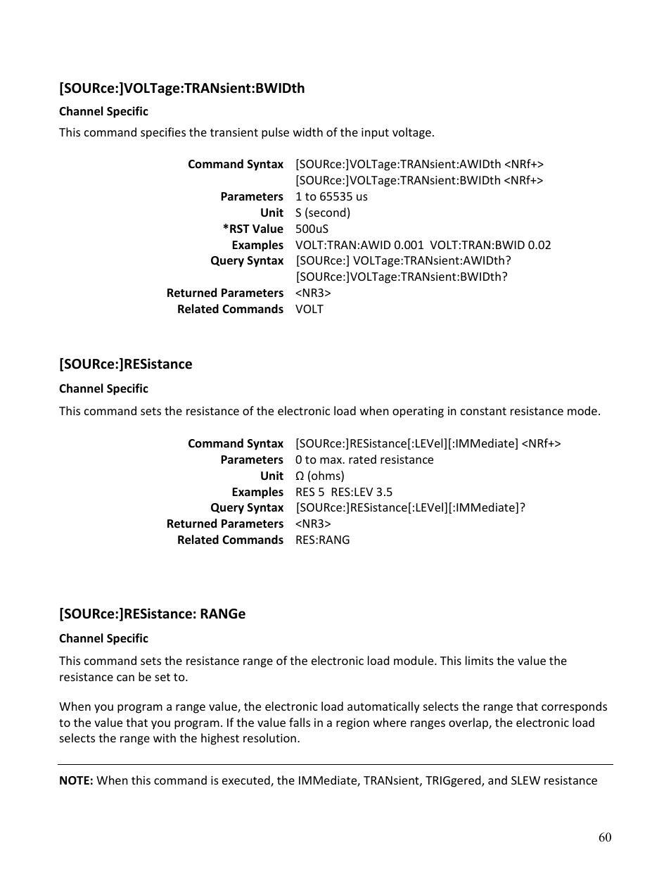 B&K Precision MDL Series - Programming Manual User Manual | Page 60 / 97