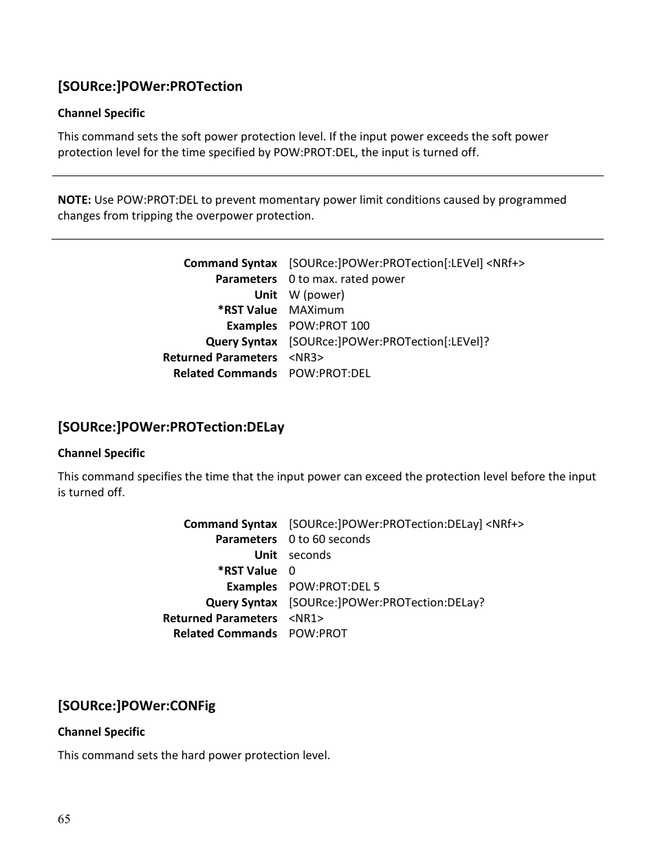 B&K Precision MDL Series - Programming Manual User Manual | Page 65 / 97