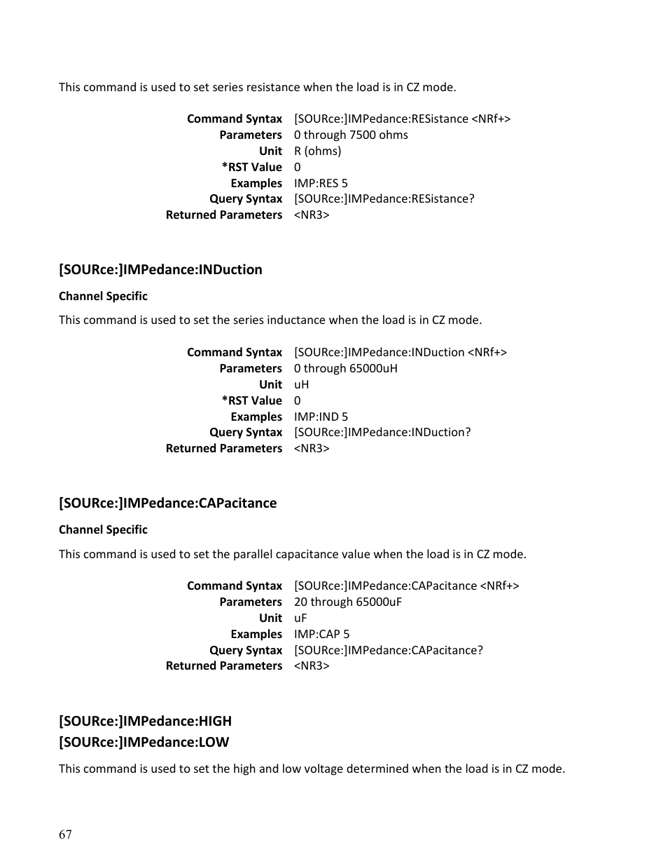 B&K Precision MDL Series - Programming Manual User Manual | Page 67 / 97