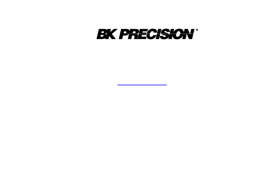 B&K Precision 1803D - Manual User Manual | Page 26 / 26