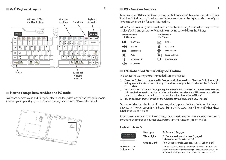 BakkerElkhuizen Goldtouch Travel Go2 User Manual | Page 2 / 3