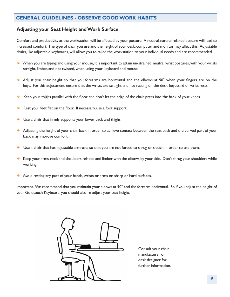 BakkerElkhuizen Goldtouch Adjustable V2 User Manual | Page 10 / 13