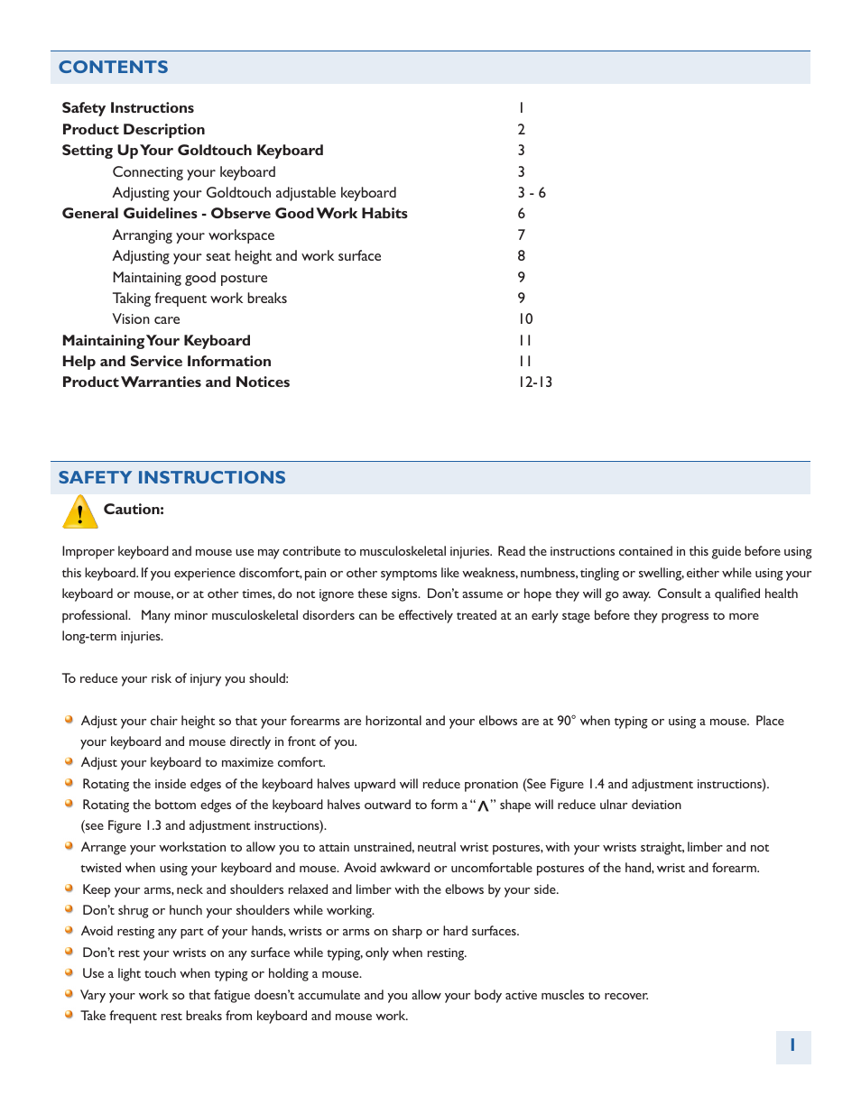 BakkerElkhuizen Goldtouch Adjustable V2 User Manual | Page 2 / 13