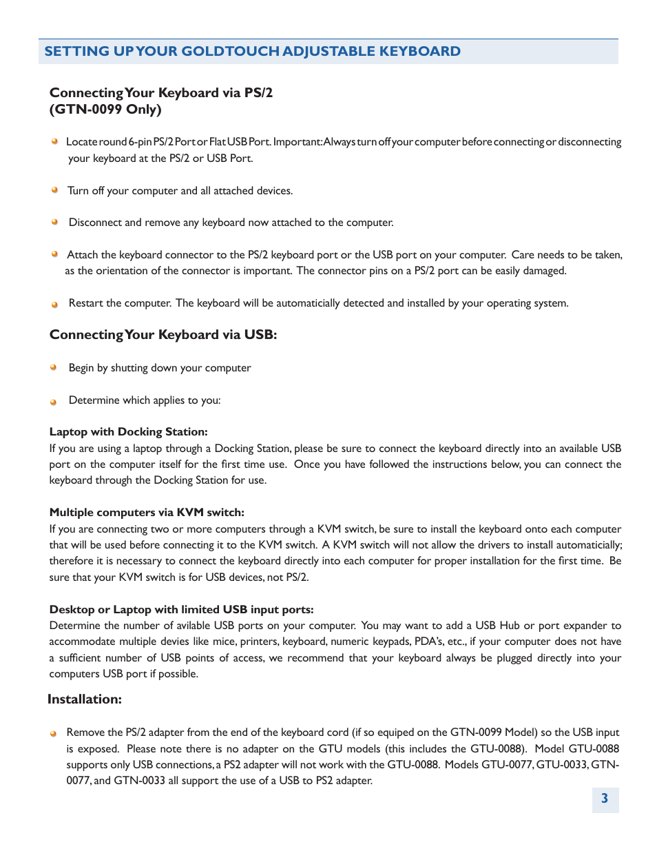 BakkerElkhuizen Goldtouch Adjustable V2 User Manual | Page 4 / 13