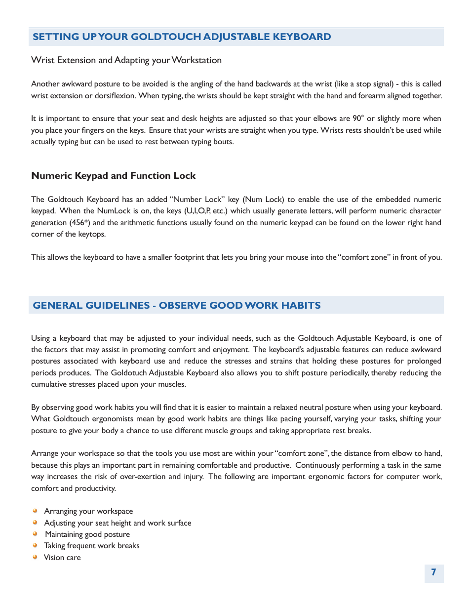 BakkerElkhuizen Goldtouch Adjustable V2 User Manual | Page 8 / 13