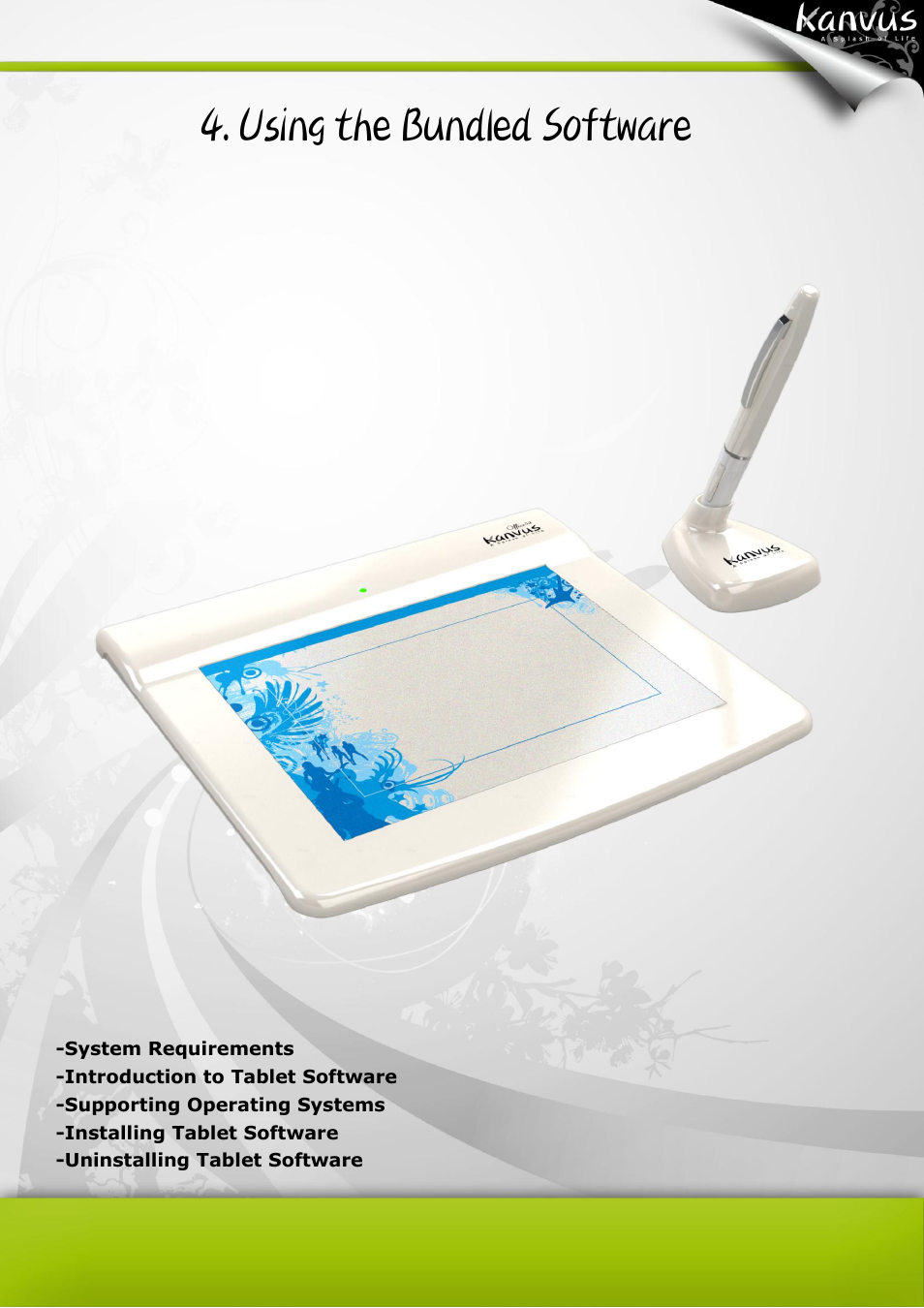 Using the bundled software | BakkerElkhuizen Office 54 Pen Tablet User Manual | Page 46 / 67