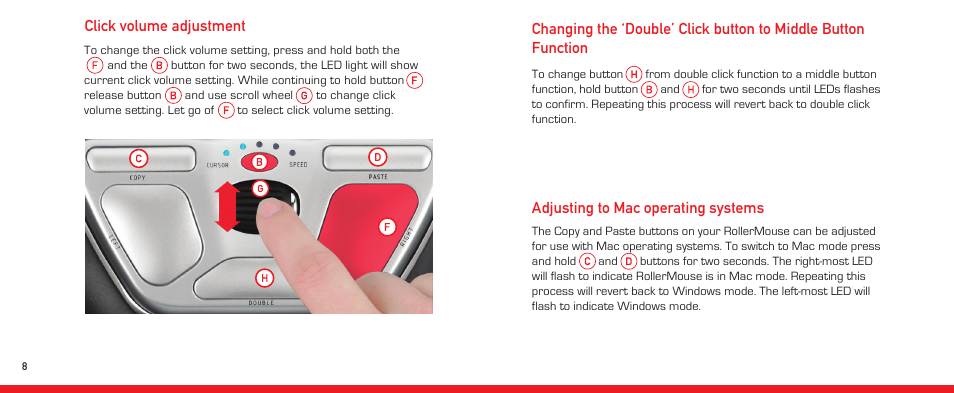 BakkerElkhuizen RollerMouse Red Plus User Manual | Page 8 / 9