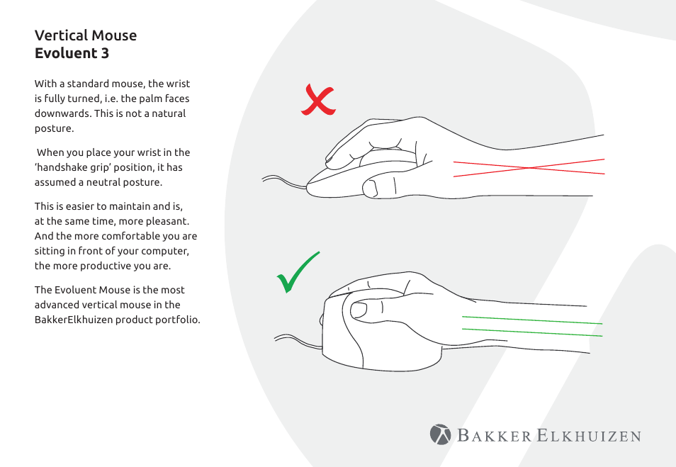 Vertical mouse evoluent 3 | BakkerElkhuizen Evoluent3 Right User Manual | Page 2 / 6