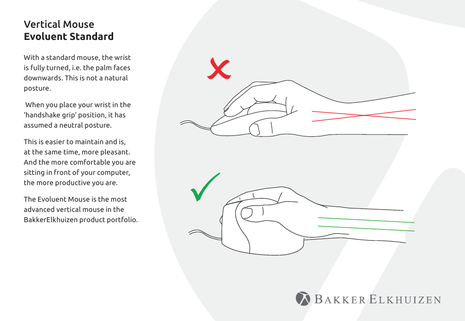 Vertical mouse evoluent standard | BakkerElkhuizen Evoluent Standard Right User Manual | Page 2 / 5