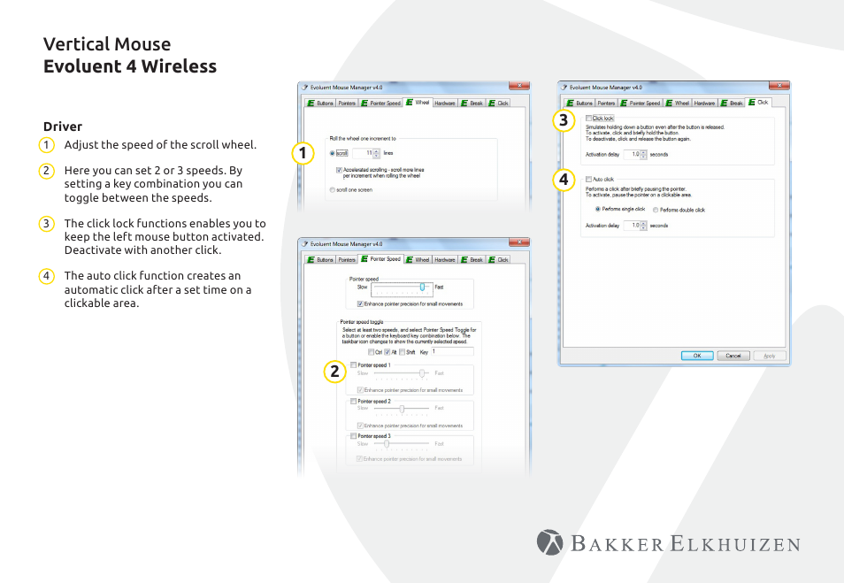 Vertical mouse evoluent 4 wireless | BakkerElkhuizen Evoluent4 Wireless User Manual | Page 7 / 8