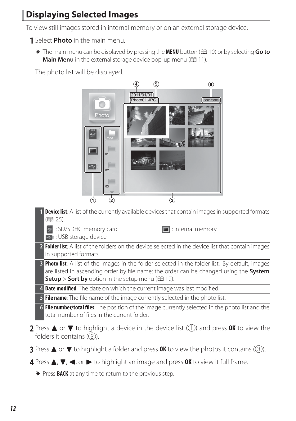 Displaying selected images | FujiFilm FinePix Real 3D V3 User Manual | Page 18 / 36