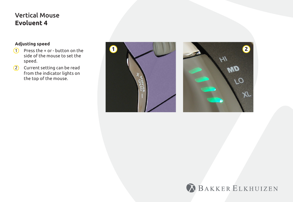 Vertical mouse evoluent 4 | BakkerElkhuizen Evoluent4 User Manual | Page 4 / 8