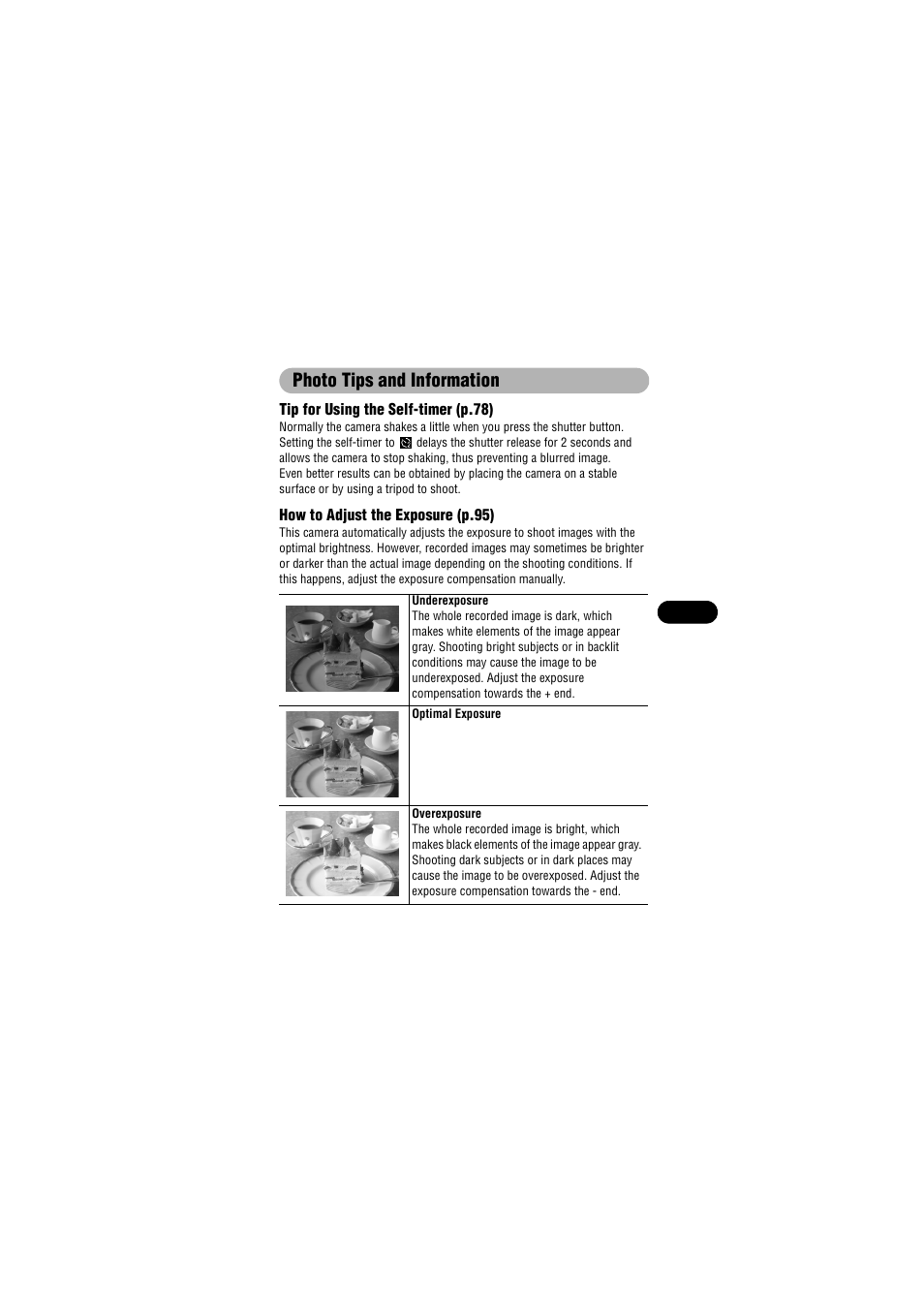 Photo tips and information | Canon IXUS 50 User Manual | Page 183 / 196