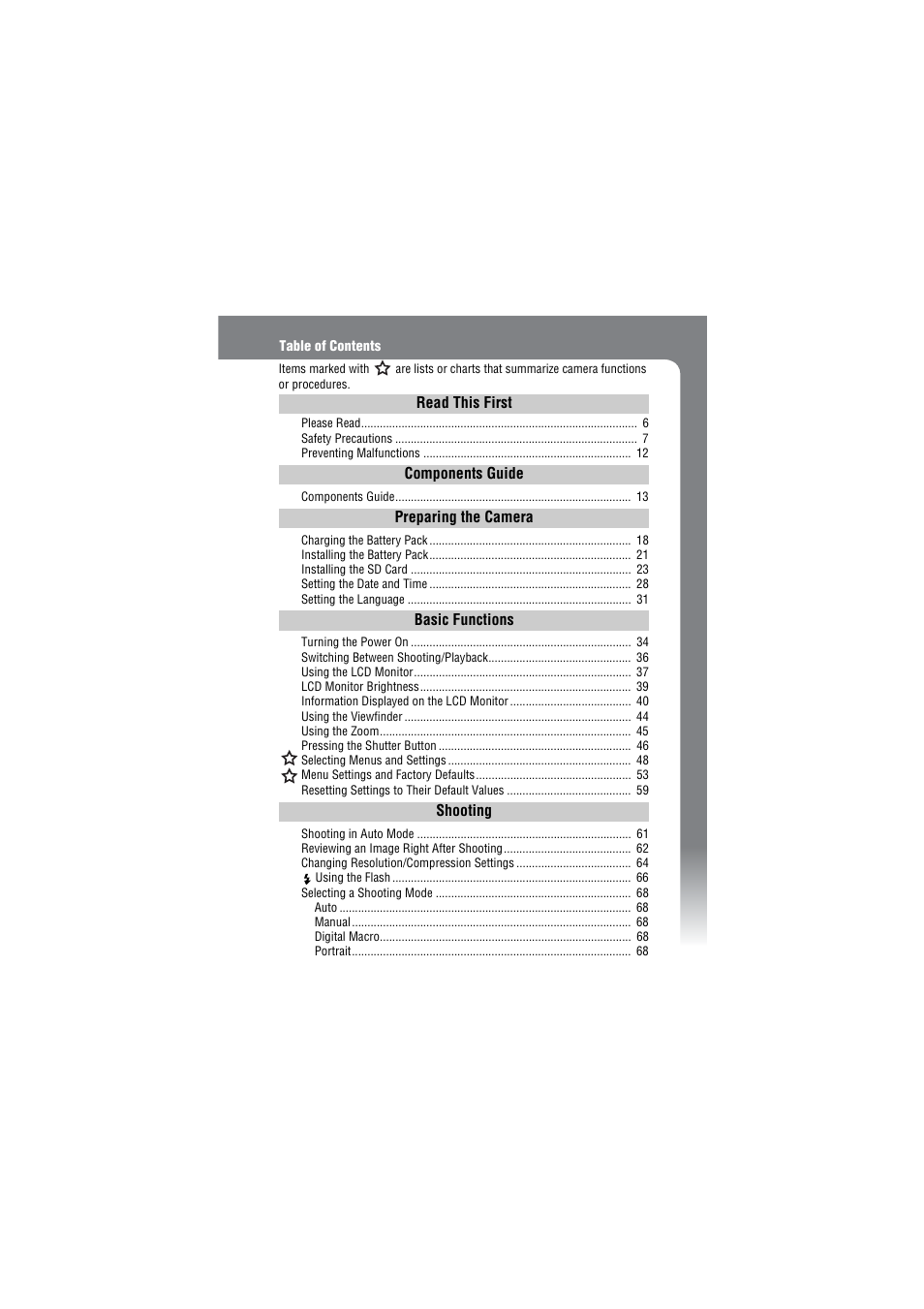 Canon IXUS 50 User Manual | Page 5 / 196