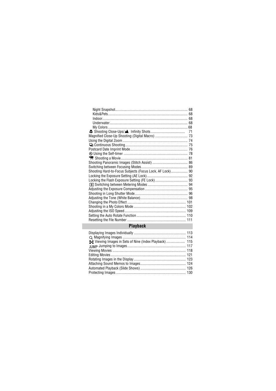 Canon IXUS 50 User Manual | Page 6 / 196
