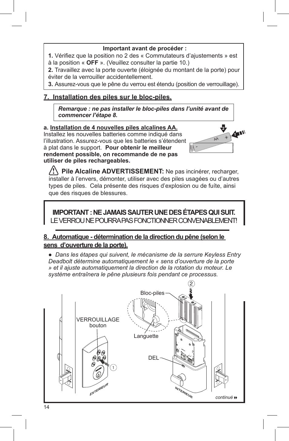 Baldwin Soho AC Z-Wave Deadbolt User Manual | Page 14 / 27