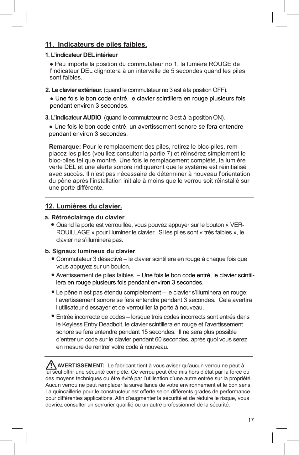 Baldwin Soho AC Z-Wave Deadbolt User Manual | Page 17 / 27