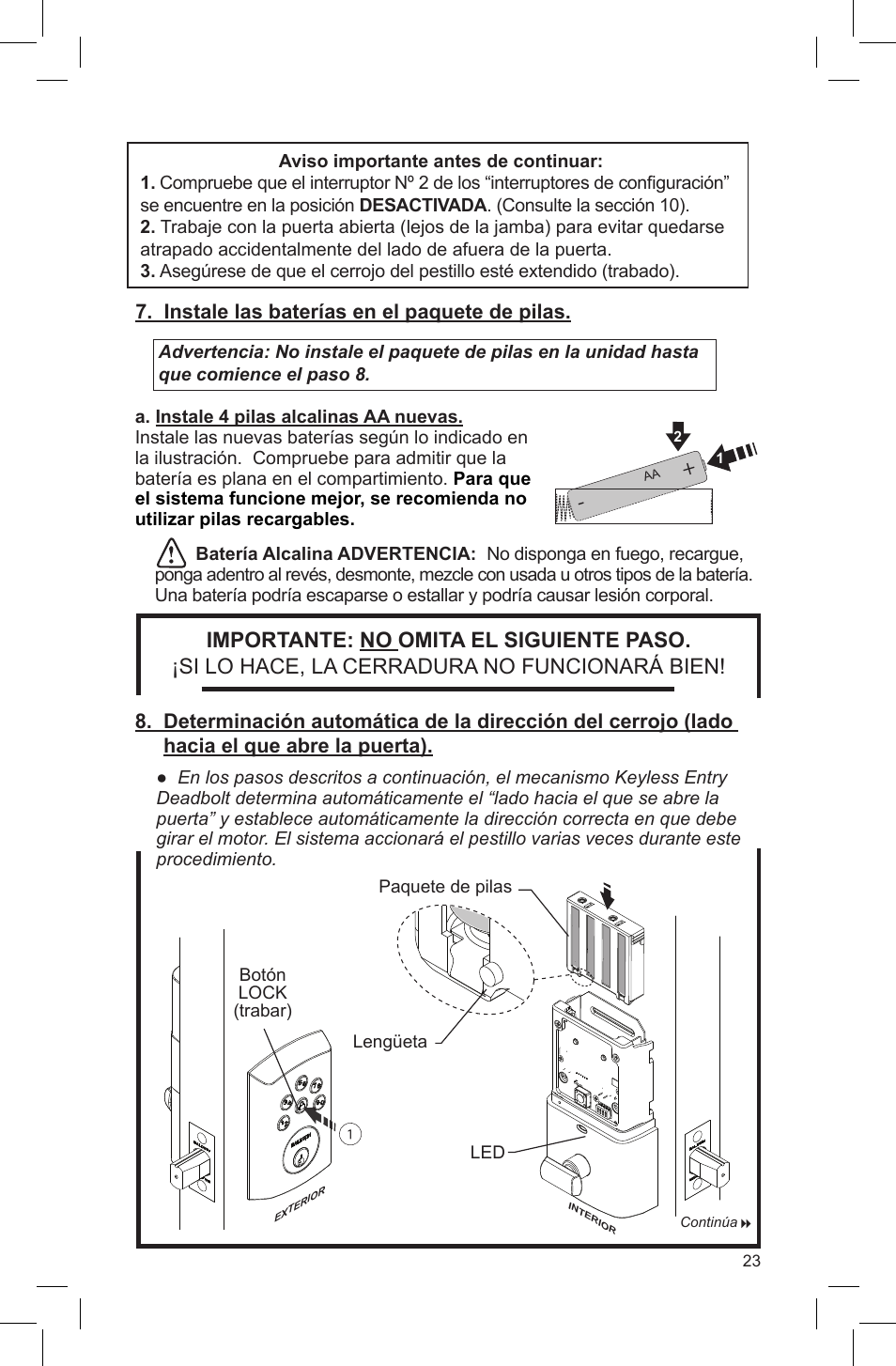 Baldwin Soho AC Z-Wave Deadbolt User Manual | Page 23 / 27
