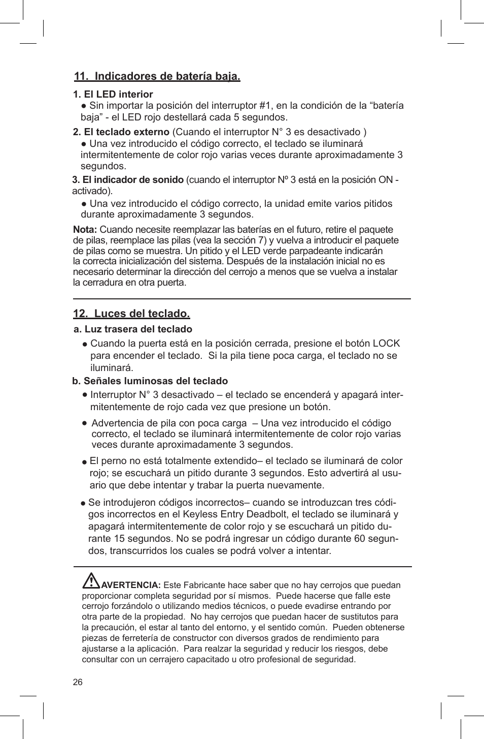 Baldwin Soho AC Z-Wave Deadbolt User Manual | Page 26 / 27