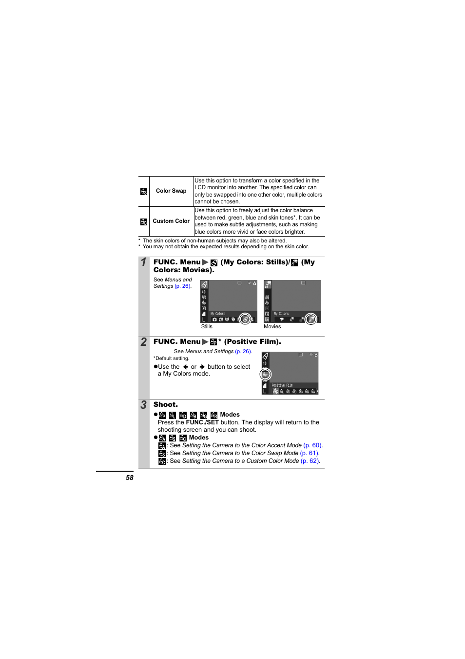 Canon IXUS 55 User Manual | Page 60 / 127