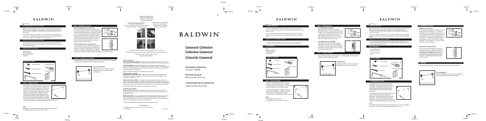 Baldwin Canaveral 18_24" Towel Bar" User Manual | 1 page