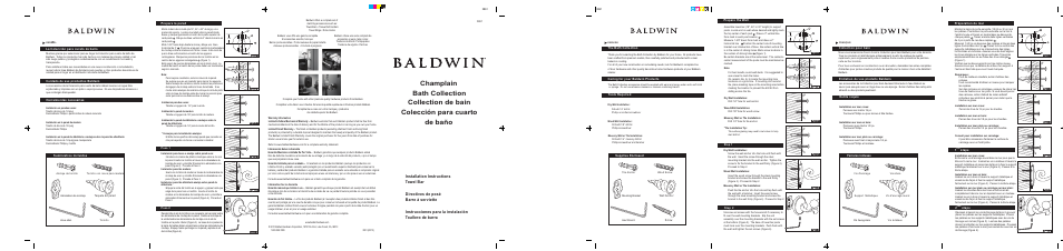 Baldwin Champlain 24 Dbl Twl Bar" User Manual | 1 page